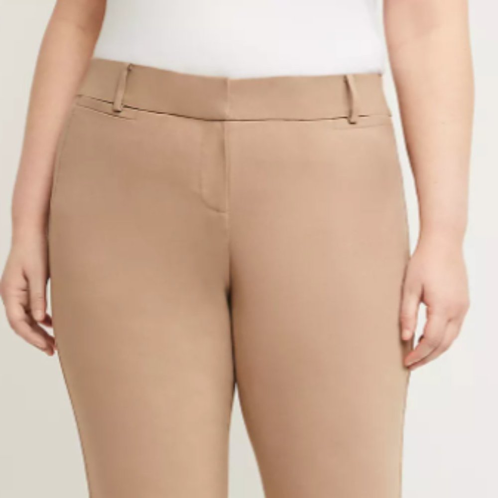 28 S plus size Stretch Straight leg pants